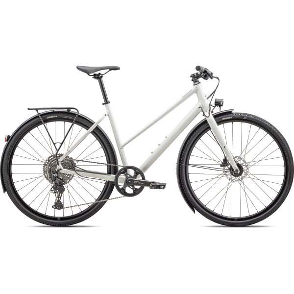 Specialized Sirrus X 3.0 Step-Through EQ fitness dviratis | Gloss Satin Dune White