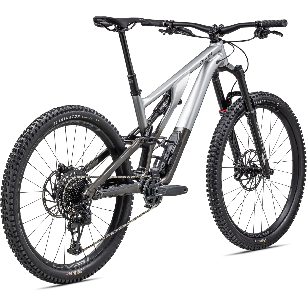 Specialized Stumpjumper Evo Elite Alloy kalnų dviratis / Gloss Silver Dust - Black Tint