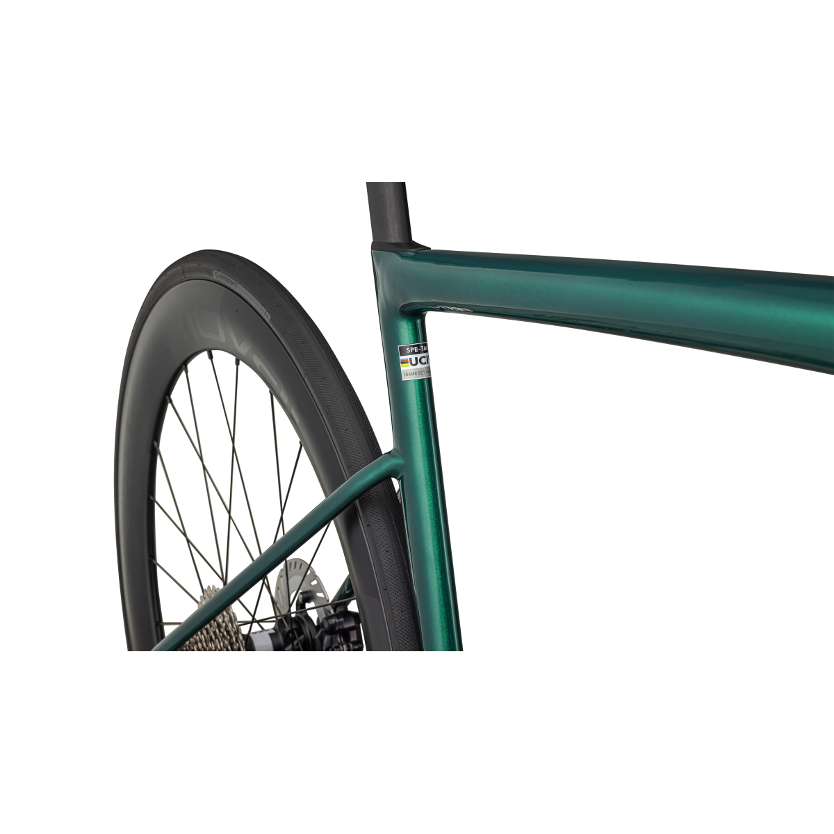 Specialized Tarmac SL8 Pro - Shimano Ultegra Di2 plento dviratis / Gloss Pine Green Metallic - White