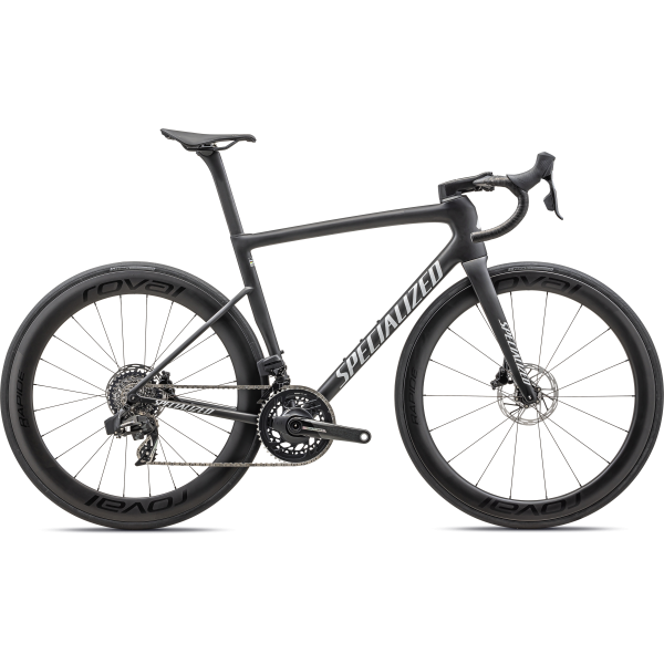 Specialized Tarmac SL8 Pro - SRAM Force eTap AXS plento dviratis | Satin Carbon - Metallic White Silver