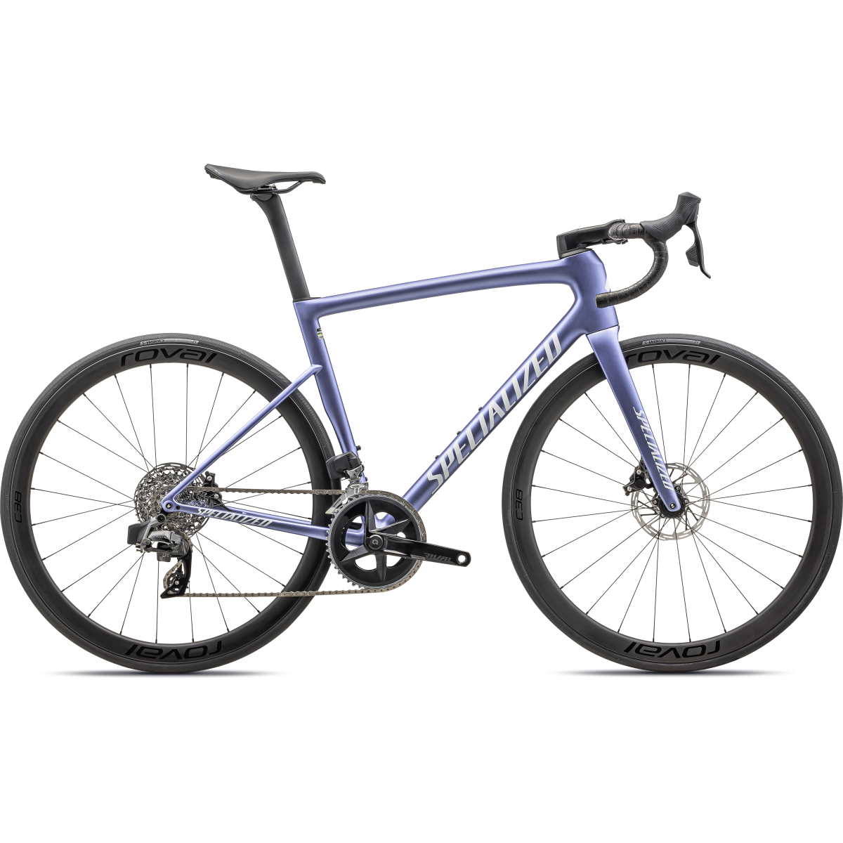 Specialized Tarmac SL8 Expert plento dviratis / Satin Powder Indigo Tint Over Silver Dust - White