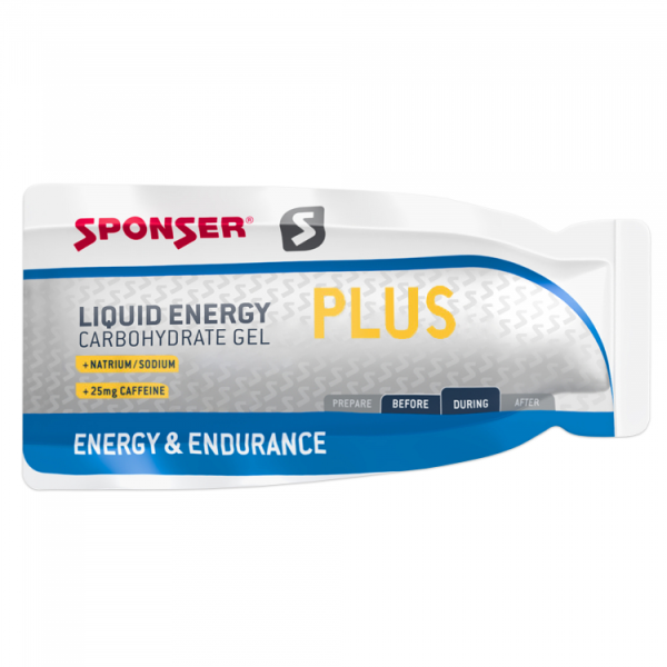 Sponser Liquid Energy Plus energetinis gelis | 35g | caffeine