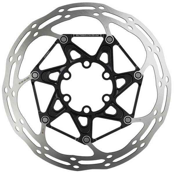 SRAM CenterLine X Rounded Disc Rotor | Titanium Bolts