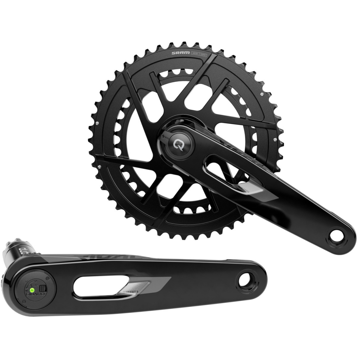 SRAM Rival E1 AXS Quarq švaistikliai | 48-35T | 2x12 pavarų