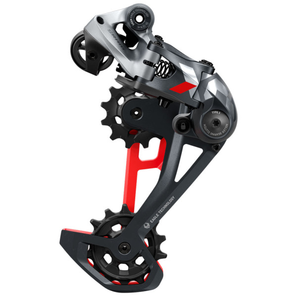 SRAM X01 Eagle galinis pavarų perjungėjas | 12 pavarų | Black - Red