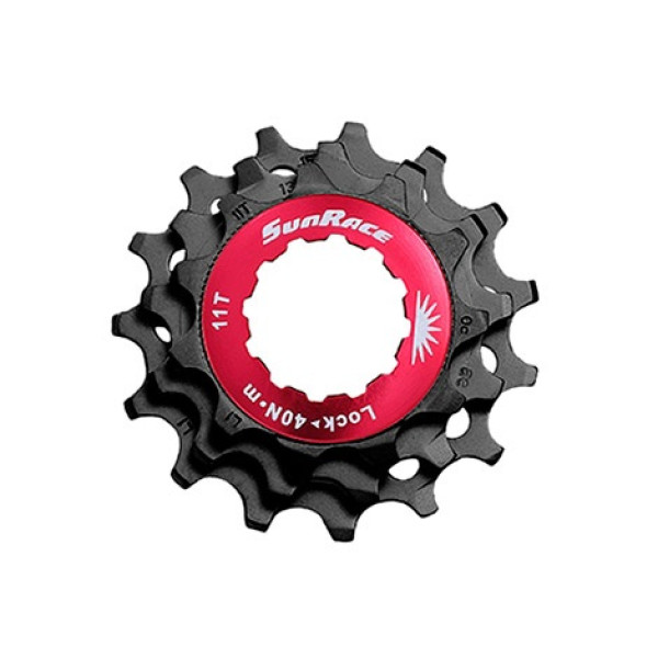 Sunrace SPCS10 B 10-speed Cassette Sprocket Accessories Lockring + Sprockets | 11-13-15T Black