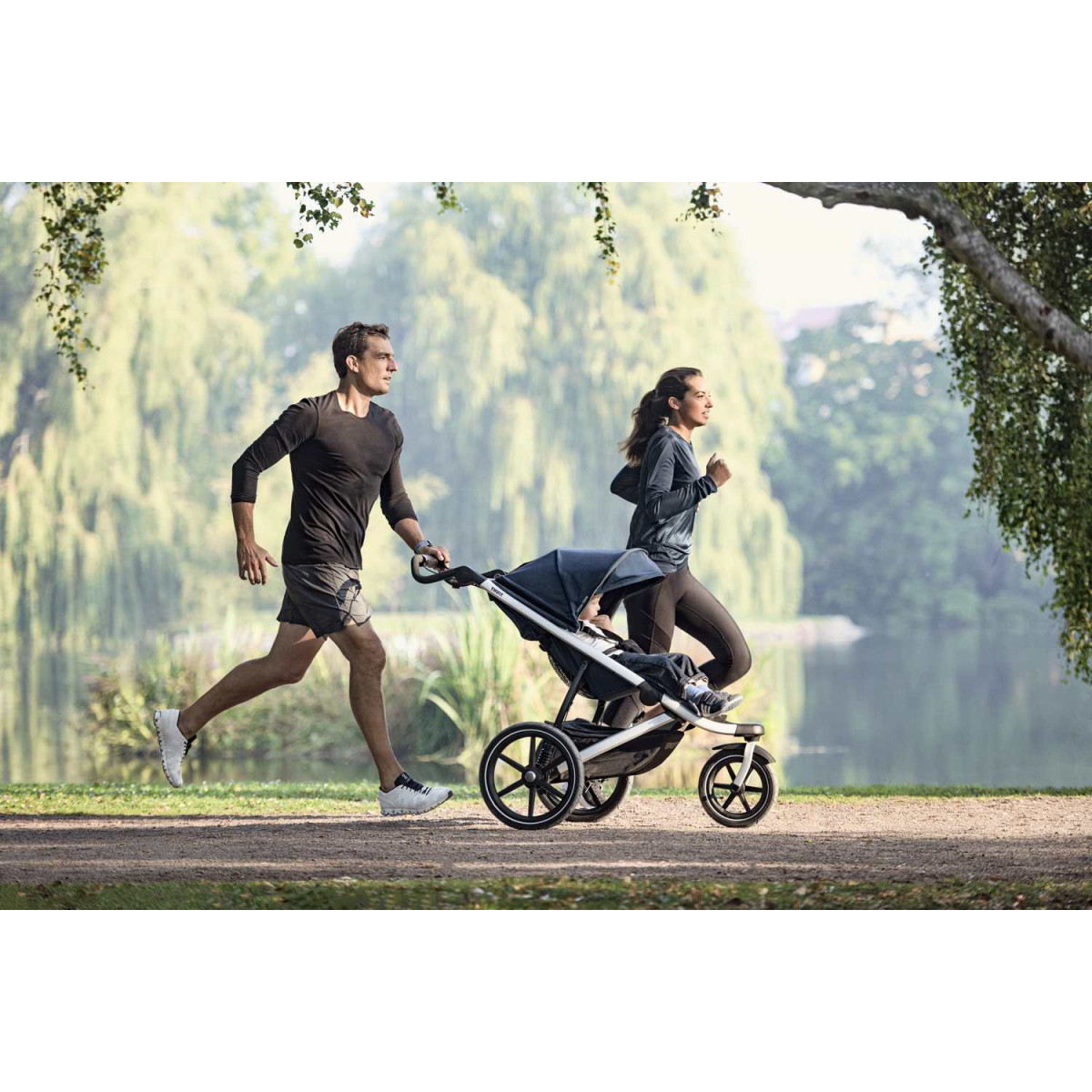 Thule Urban Glide 2 Single | aluminium/dark shadow gray