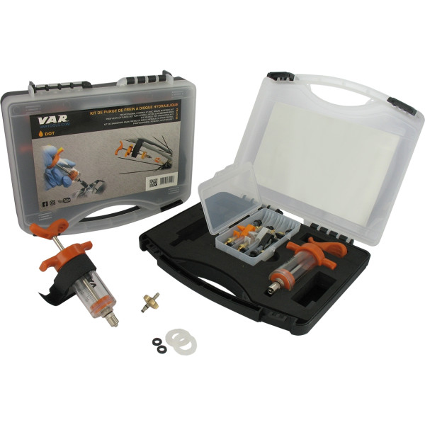 VAR Mineral Disc Brake Bleed Kit | DOT | Orange