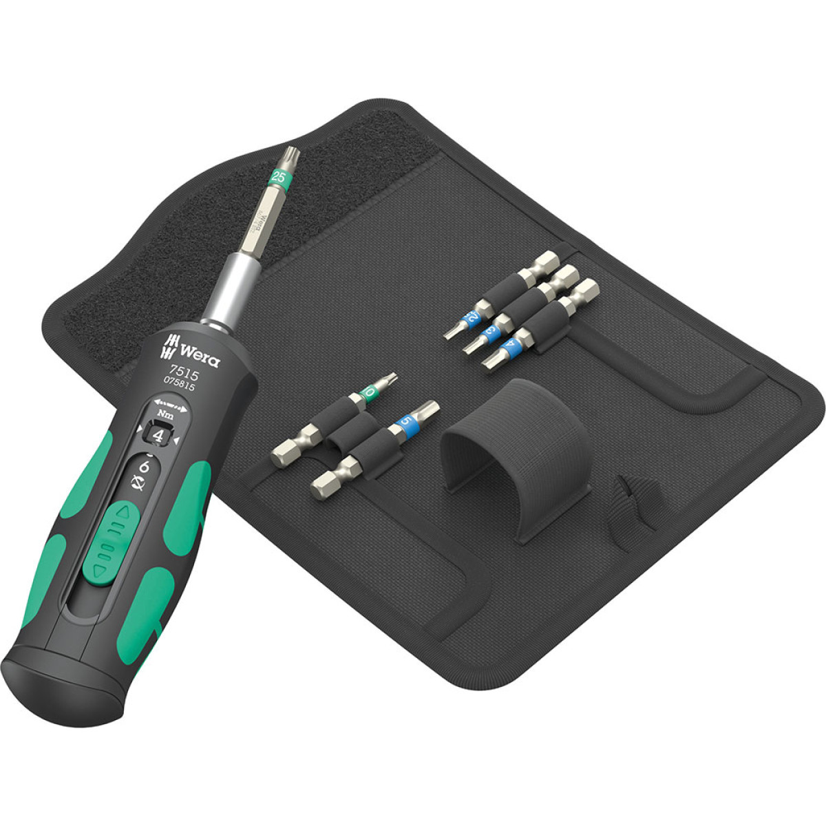 Wera 7515/7 Kraftform Safe-Torque Speed Bicycle 1 dinamometrinio rakto rinkinys | 7 dalių Wera 7515/7 Kraftform Safe-Torque Speed Bicycle 1 dinamometrinio rakto rinkinys | 7 dalių