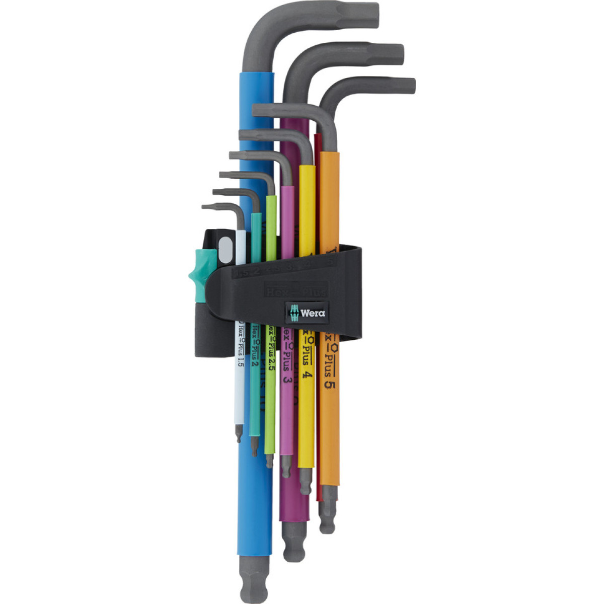 Wera 950/9 Hex-Plus Multicolour 1 L formos šešiakampių raktų rinkinys | 9 dalių Wera 950/9 Hex-Plus Multicolour 1 L formos šešiakampių raktų rinkinys | 9 dalių