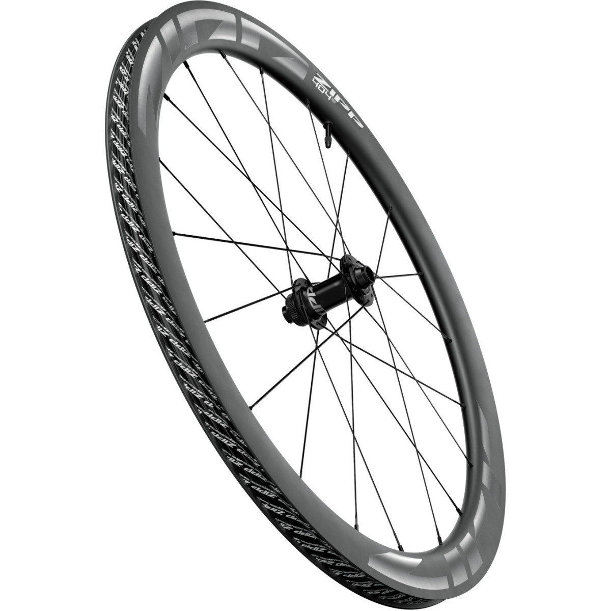 Zipp 404 S Tubeless Disc Brake priekinis ratas | Dark Grey