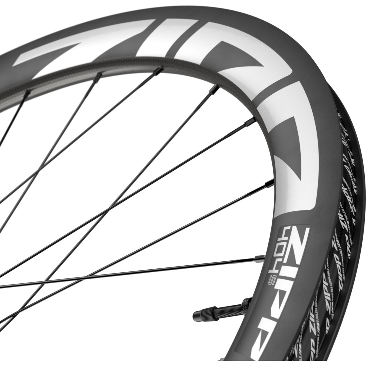 Zipp 404 S Tubeless Disc Brake priekinis ratas | Dark Grey