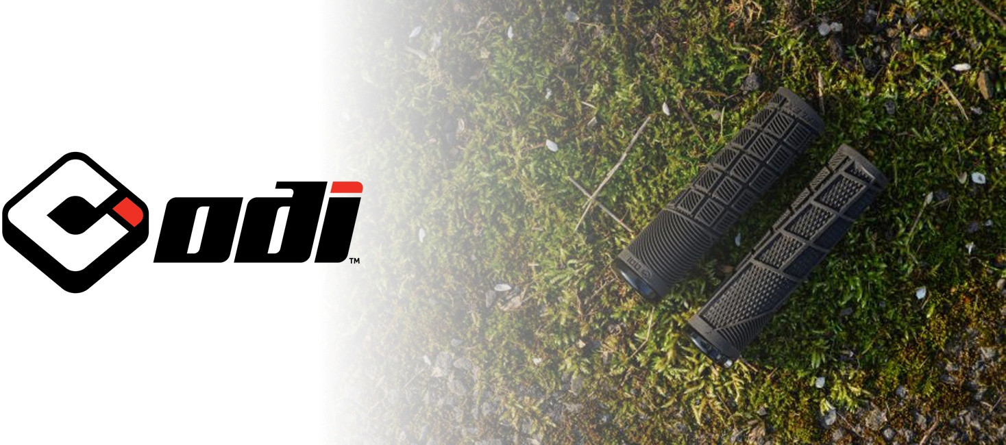 Bicycle handlebar grips placed on grass