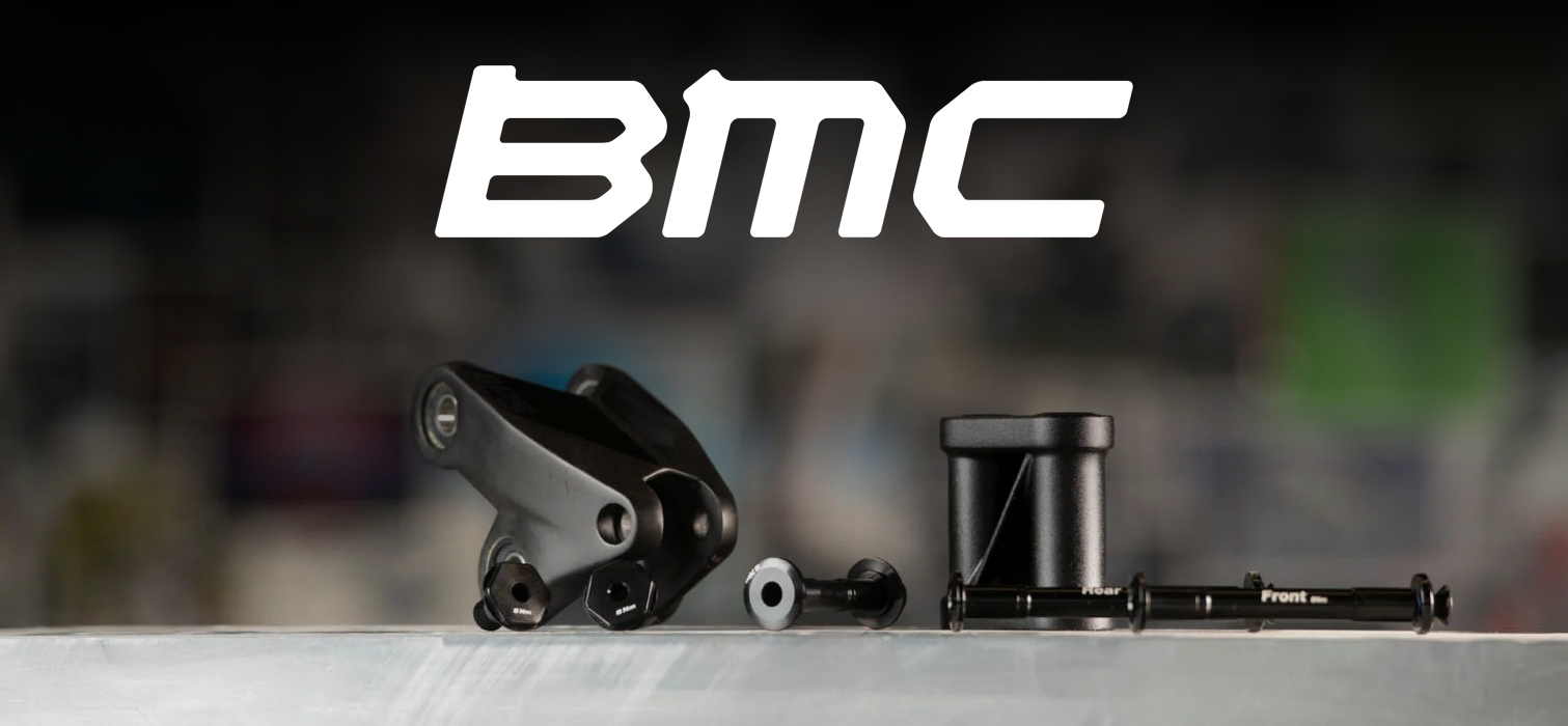 Bicycle components placed on a table