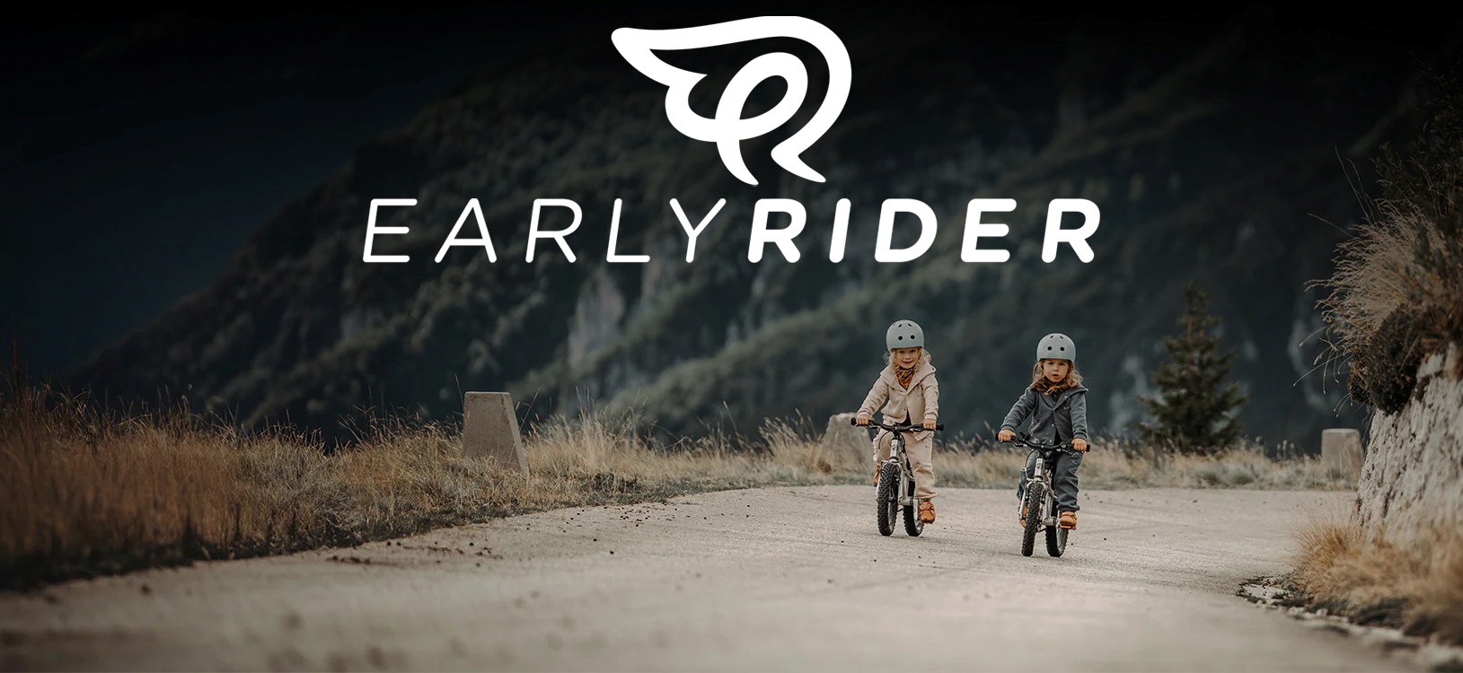 Two girls riding bicycles