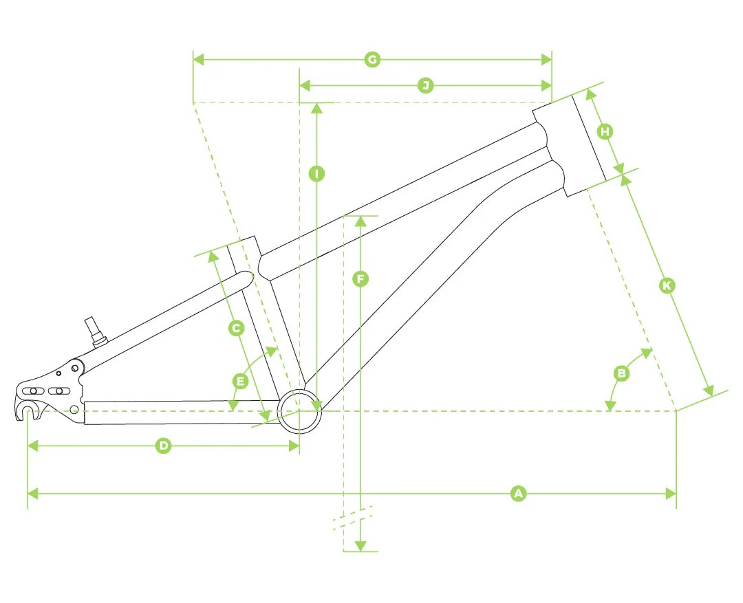 Early Rider Belter 14" geometrija