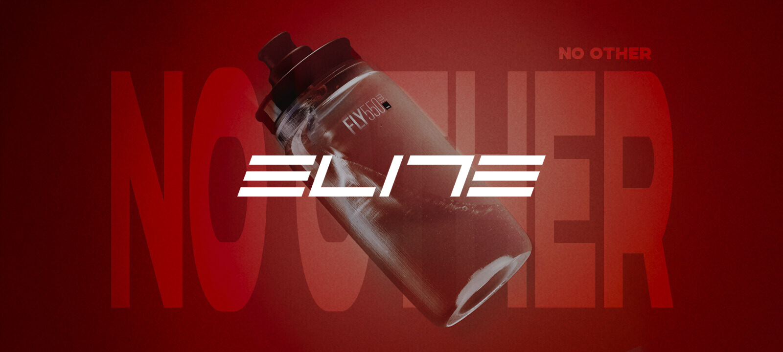 Water bottle on a red background