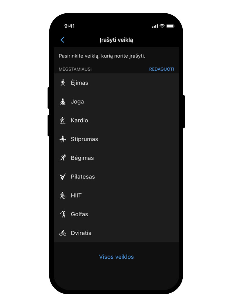 Aktiivsuse jälgimine