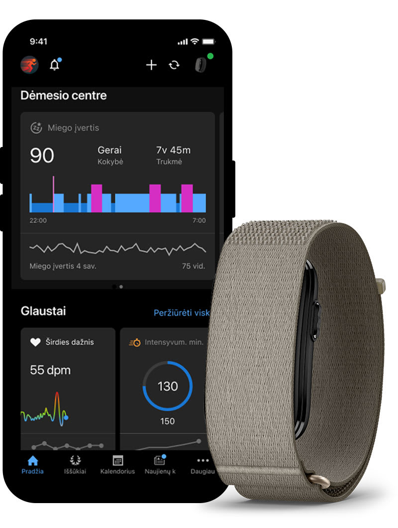 Sünkroonimine Garmin Connectiga