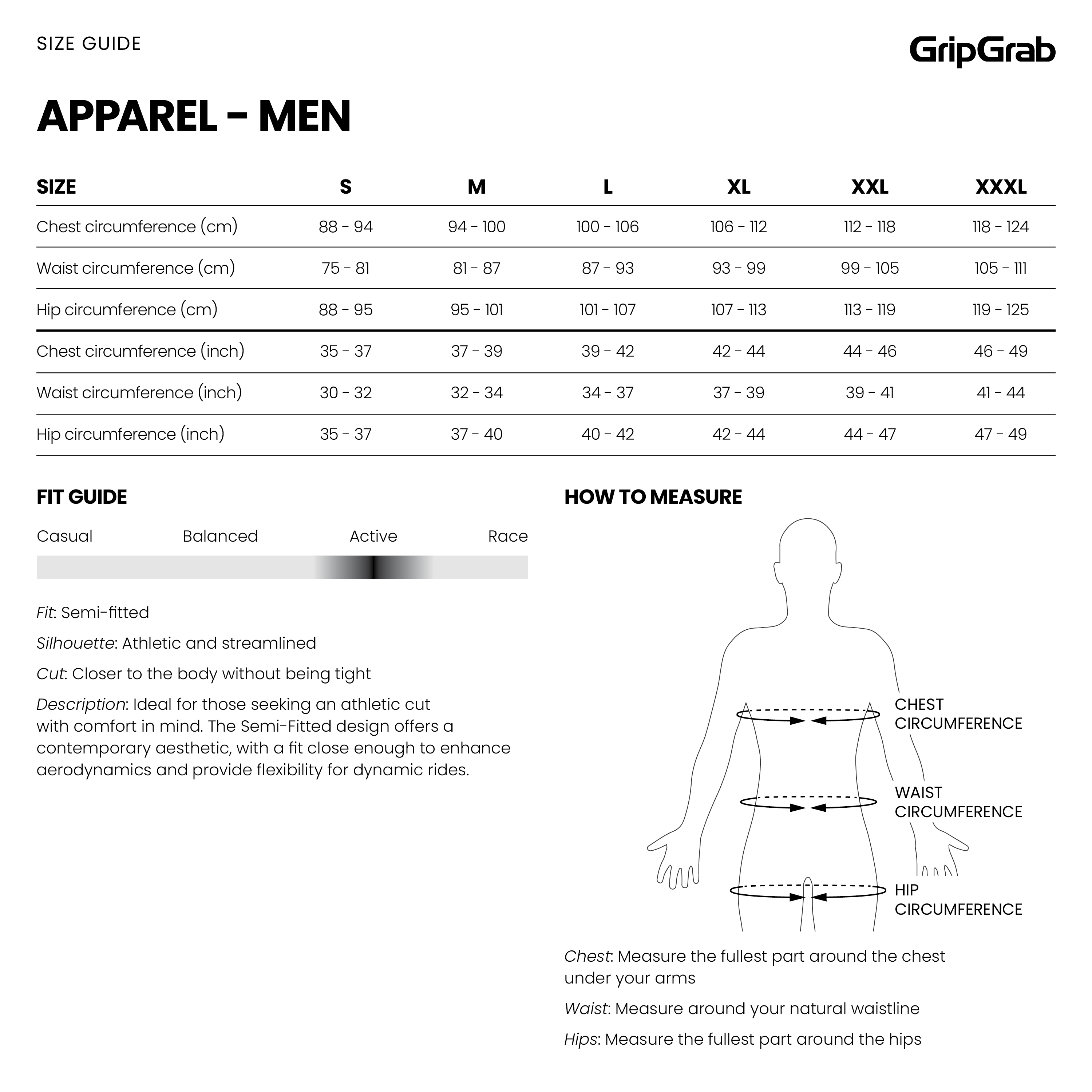 Sizing Chart