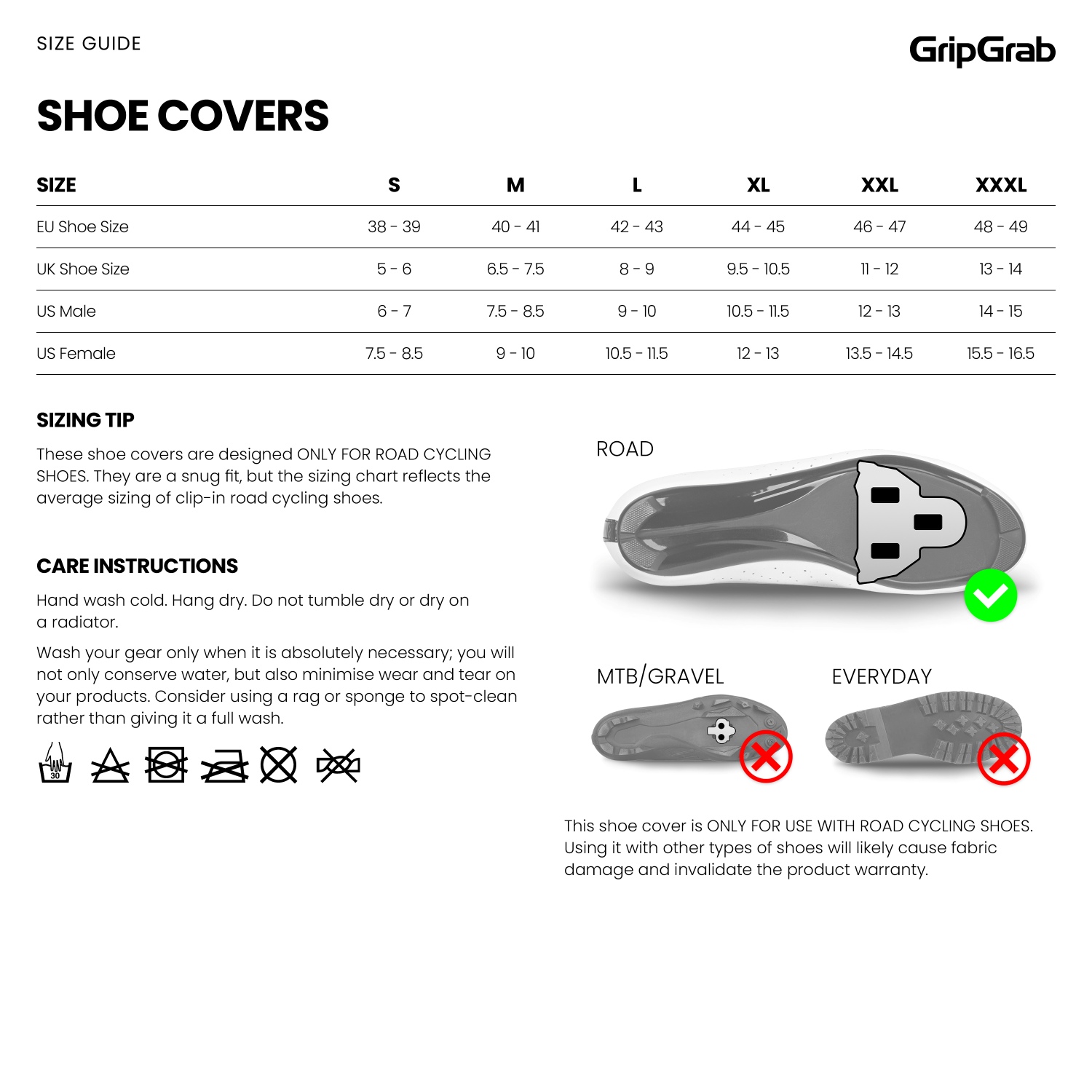 Sizing Chart
