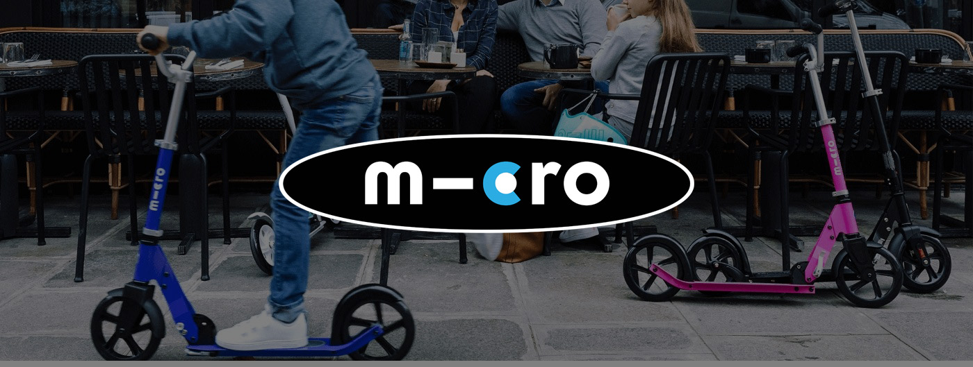 Child riding a scooter