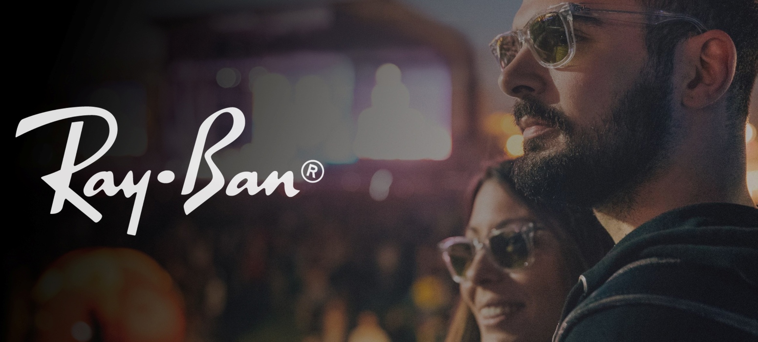 Man and woman wearing sunglasses