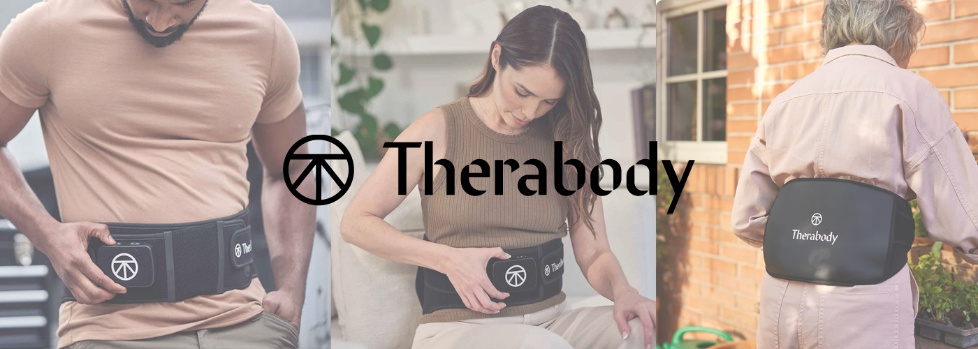 People using a massage device on the lower back