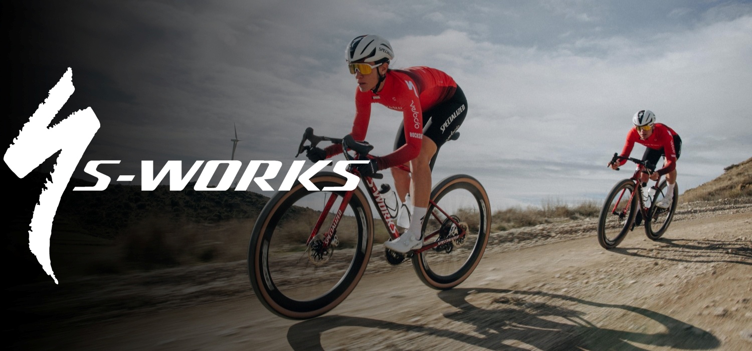 Two cyclists riding gravel bikes