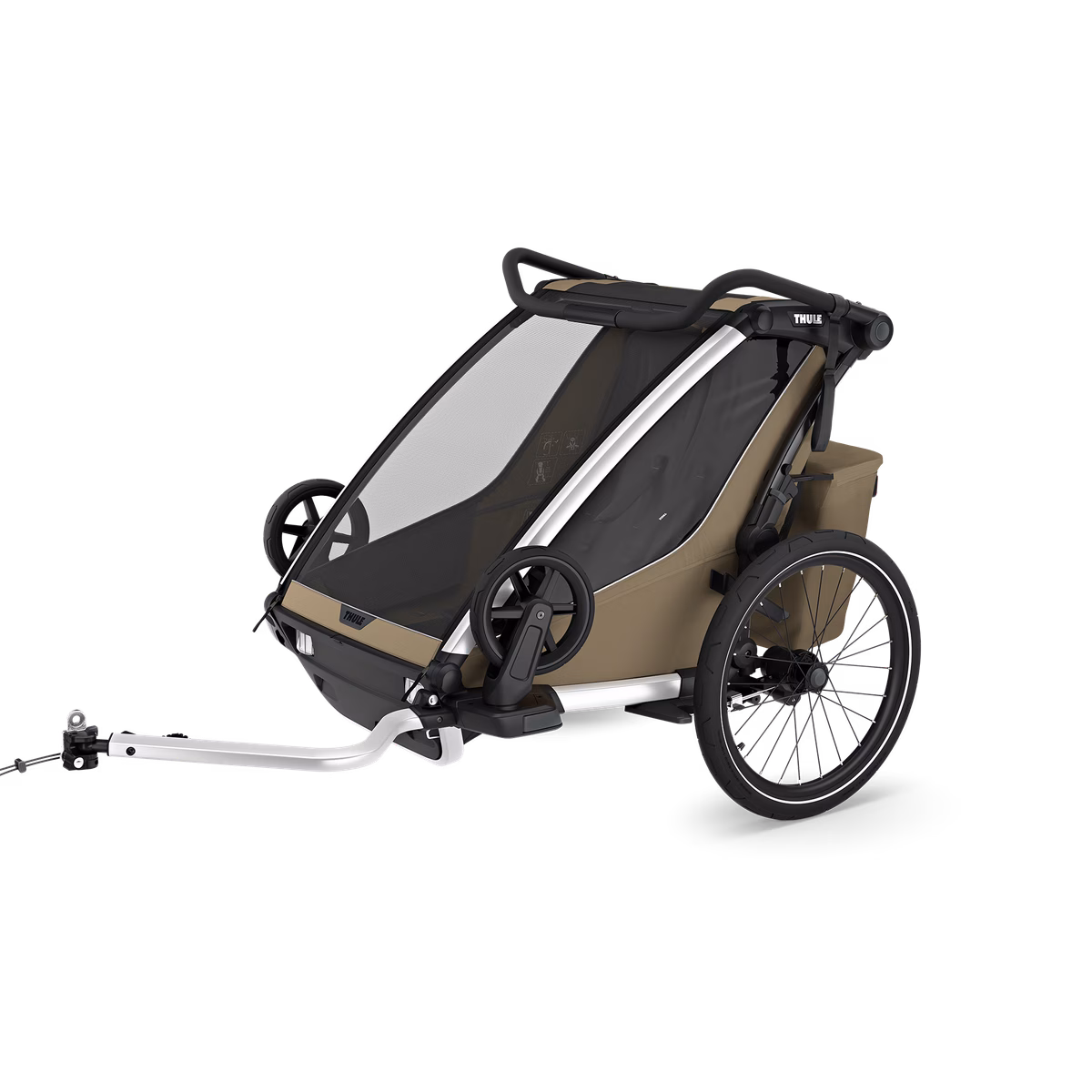 Thule Chariot Cross 2 dviračio priekaba | dvivietė | Faded Khaki